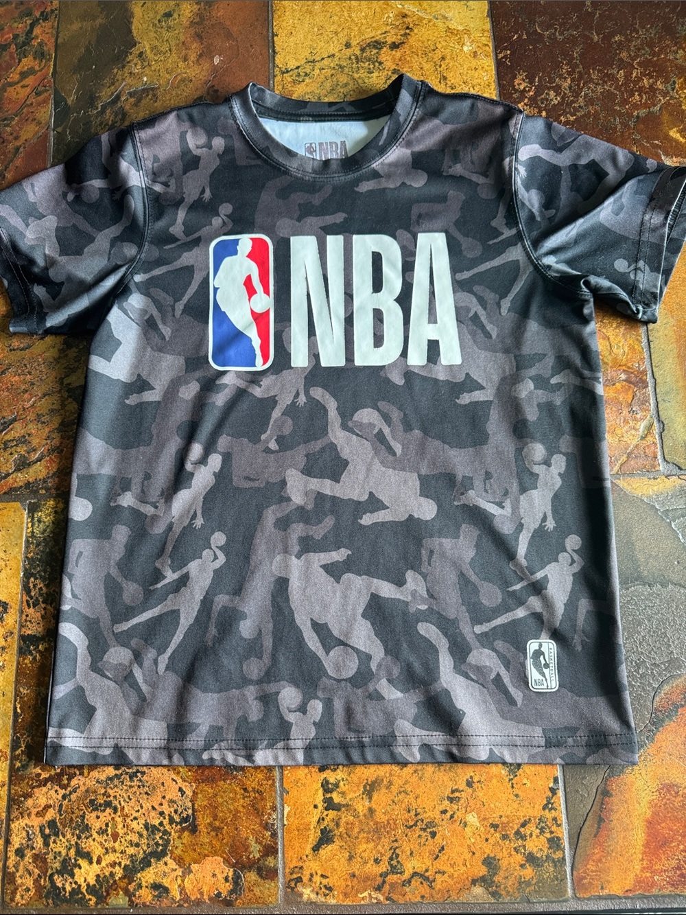 NBA Black & Gray Camo Short-Sleeve Tee (1014)